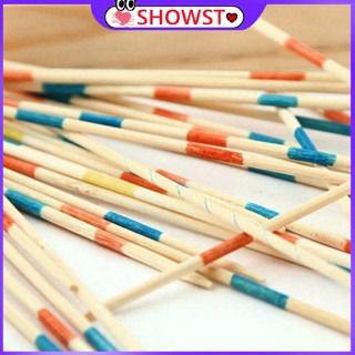 Mikado Spiel Pick Up Sticks แบบไม้ เสริมการศึกษาเด็ก พร้อมกล่องเกม