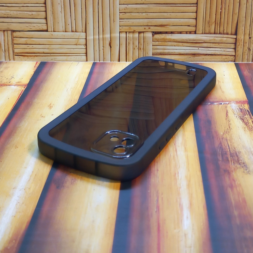 Realme C11 2021 RMX3231 Softcase รูปไข่สีดําโปร่งใส Realme RMX 3231 C20 RMX3061 RMX3063 C20A