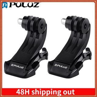 Puluz ชุดเมาท์ตะขอตัว J แนวตั้ง สีดํา อุปกรณ์เสริม สําหรับ Gopro NEW HERO Session Action Cameras Gopro PU20 2 ชิ้น