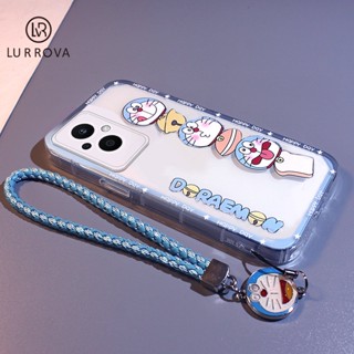 เคส Samsung A23 A12 A52 A31 A32 A71 A51 A50 A22 A03S A02S A52S A13 A14 A20 A30 A50S A30S M12 M02 M22 5G M23 5G เคสซิลิโคน เคสโทรศัพท์ซิลิโคนลายการ์ตูนโดราเอมอนน่ารักพร้อมสายคล้องโดราเอมอน