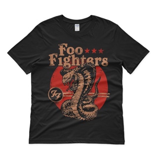 เสื้อยืด พิมพ์ลายงู Foo Fighters คุณภาพสูง สไตล์สตรีท สําหรับผู้หญิง