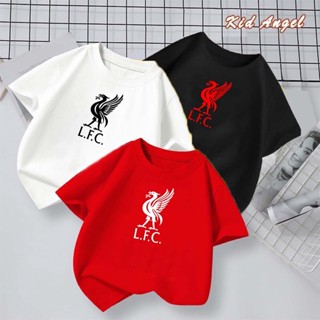 เสื้อยืดเด็ก Liverpool ลิเวอร์พูล ฟุตบอล หงษ์แดง ชาย/หญิง เสื้อแฟชั่น ฤดูร้อน สําหรับเด็กอายุ 2-9 ขวบ เสื้อผ้าเด็ก