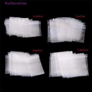 Ruisurshine ถุงซิปล็อคพลาสติก หนา 0.12 มม. 100 ชิ้น