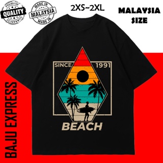 SINCE 1991 BEACH GRAPHIC TSHIRT WOMEN MEN BAJU T SHIRT LELAKI PEREMPUAN COTTON T-SHIRT SIZE BESAR OVERSIZE PLUS SIZ_03