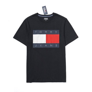 Tommy Tommy เสื้อยืดแขนสั้น ทรงหลวม แฟชั่นสําหรับผู้ชาย