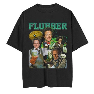 oversize T-shirt เสื้อยืด พิมพ์ลาย Film 90s Flubber ขนาดใหญ่ พรีเมี่ยม S-5XL