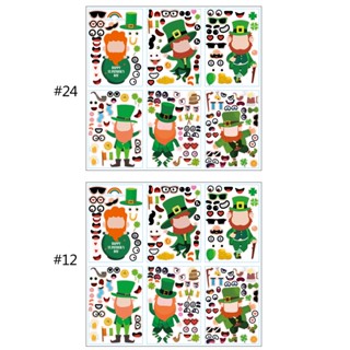 Sup สติกเกอร์ ลาย Patricks 12 24 ชิ้น สําหรับนักเรียน คุณครู DIY