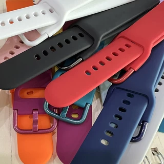 สายนาฬิกาข้อมือซิลิโคน หัวเข็มขัดสี สําหรับ Garmin Vivoactive 5 3 Music