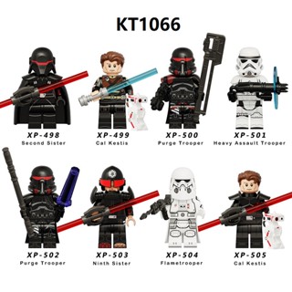 บล็อกตัวต่อเลโก้ KT1066 Star Flame Cal Kestis Heavy Assault Trooper Wars ขนาดเล็ก ของเล่นสะสม สําหรับเด็ก