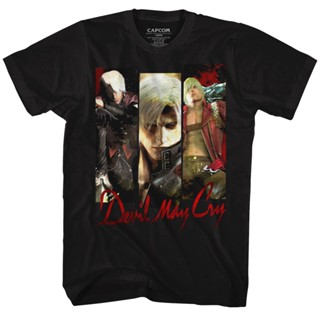 เสื้อยืดพิมพ์ลาย Devil May Cry Trio สไตล์คลาสสิกสําหรับผู้ชาย_02