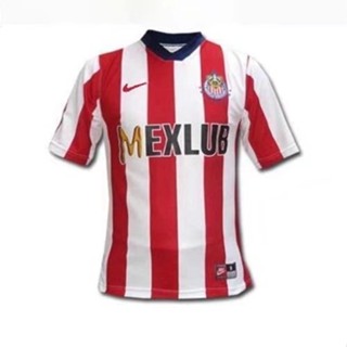 เสื้อกีฬาแขนสั้น ลายทีมชาติฟุตบอล Chivas 97 ชุดเหย้า สีแดง พรีเมี่ยม สไตล์วินเทจ