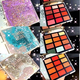 💟SIVANNA COLORS🌺 GLOWING GALAXY BRIGHT EYESHADOW🌹 HF6015 💝 ทาตาสิวันนา