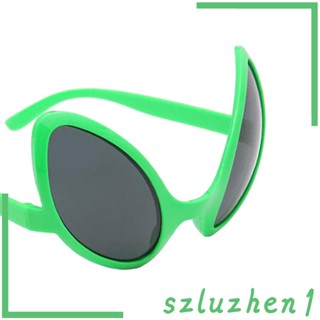 [Szluzhen1] แว่นตากันแดด ลายเอเลี่ยน สีรุ้ง แปลกใหม่ ตลก