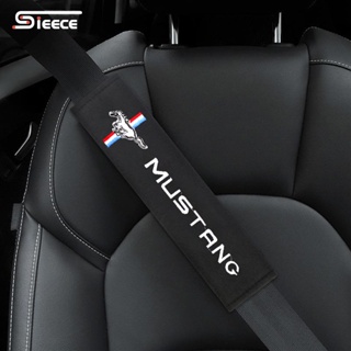 Sieece สำหรับ Ford Mustang ที่หุ้มเข็มขัดนิรภัย ปลอกหุ้มเข็มขัดนิรภัย ฝ้าย ปลอกเข็มขัดนิรภัย ปลอกหุ้มสายเข็มขัดนิรภัย หุ้มเข็มขัดนิรภัย ที่หุ้มเข็มขัดนิรภัยรถยนต์ หุ้มเข็มขัดนิรภัยรถยนต์ แต่งรถภายในรถยนต์