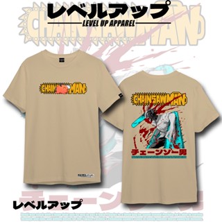 tshirt เสื้อยืดแขนสั้นลําลอง พิมพ์ลายการ์ตูนอนิเมะ Chainsaw Man แฟชั่นสตรีท สําหรับผู้ชาย และผู้หญิง(S-5XL)