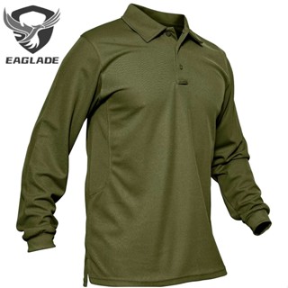 Eaglade เสื้อโปโลยุทธวิธี คาร์โก้ สําหรับผู้ชาย IXLP สีเขียว