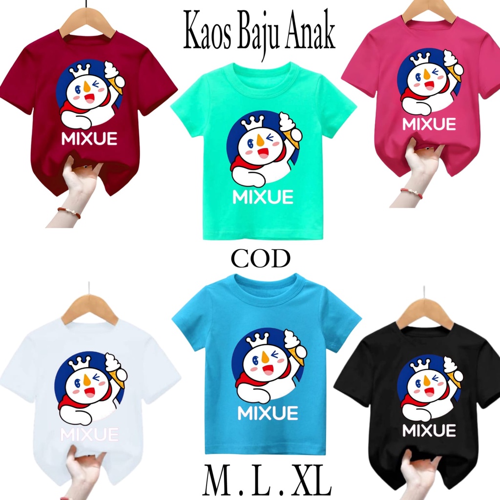 CHILDRENS เสื้อยืดเสื้อผ้า CHILDRENS TOPS MIXUE T-SIRT