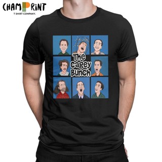 เสื้อยืดแขนสั้น คอกลม ผ้าฝ้าย พิมพ์ลาย Nicolas Cage Face สําหรับผู้ชาย ไซซ์ 4XL 5XL