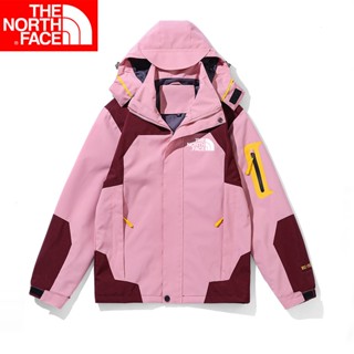 The North Face เสื้อแจ็กเก็ตกันฝน มีฮู้ด กันน้ํา ใช้งานกลางแจ้ง สําหรับหญิง