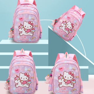 กระเป๋าเป้สะพายหลัง ลายการ์ตูน Hello Kitty น่ารัก สําหรับเด็กผู้หญิง นักเรียน