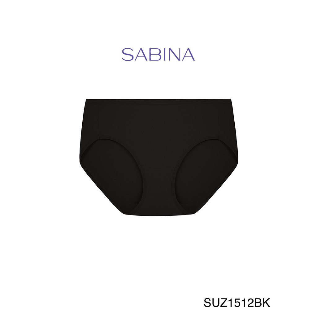 ☄Sabina กางเกงชั้นใน (ทรง Half ) รุ่น Panty Zone รหัส SUZ1512BK สีดำ