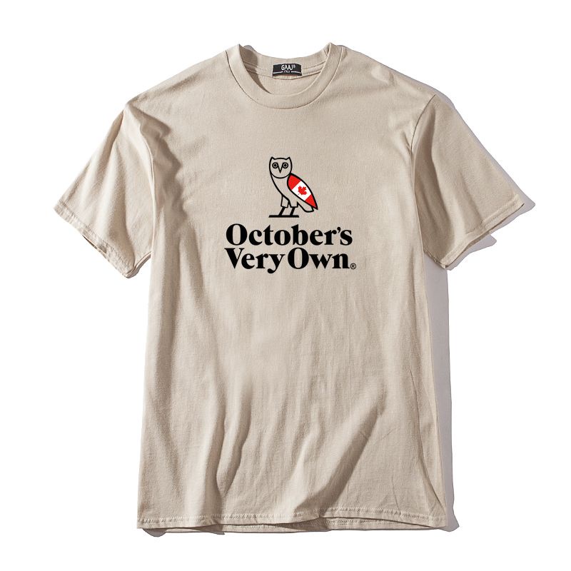 Ovo Canadian ฤดูใบไม้ผลิฤดูร้อนเสื้อยืดผู้ชายอเมริกันพิมพ์ Hip Hop ยุโรปอเมริกัน High Street Hip Hop Street สวมใส่ oversize ครึ่งแขน