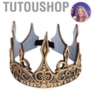 Tutoushop Halloween King Crown 3D Soft Adjustable Performance Headdress Costume Prom Party Dress up Prop