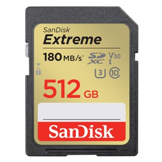 SanDisk Extreme SD Card SDXC 512GB Speed 180MB/s เขียน 130MB/s (SDSDXVV-512G-GNCIN) เมม SDCARD  ประกัน Lifetime Synnex