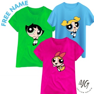 【ใหม่】[S-5XL]เสื้อยืด พิมพ์ลาย POWERPUFF GIRLS COUPLE สําหรับครอบครัว