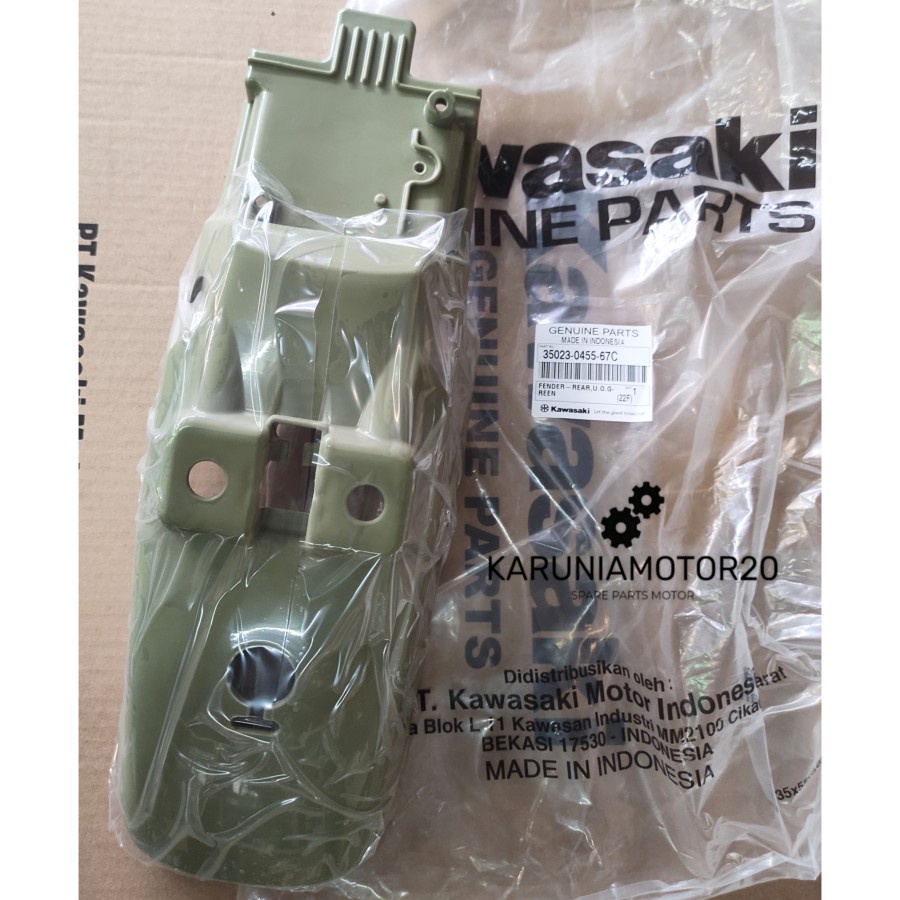 HIJAU Original Kawasaki W175 TR/Cafe บังโคลนหลังสีเขียว 35023-0455-67C