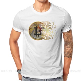 เสื้อยืดสไตล์เกาหลี คริปโตเคอเรนซี I Love Bitcoin Art Tshirt คลาสสิก เสื้อยืดผู้ชายกราฟิกของผู้ชายที่หลวมผ้าฝ้าย Cr_05