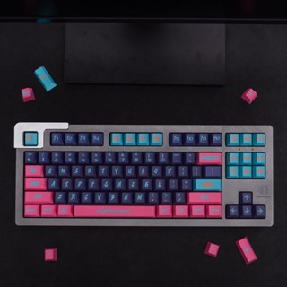 130 keys Cyberpun.k Theme  PBT Keycaps  DYE-Sub  Personalise Cherry Profile Keycap For Mechanical Keyboard 61/64/68/84/87/96/980