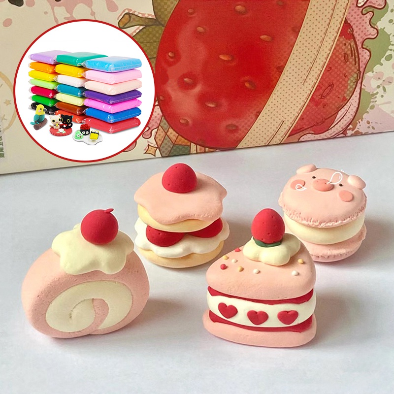 ดินน้ํามันเด้ง แฮนด์เมด น้ําหนักเบา DIY สําหรับเด็ก