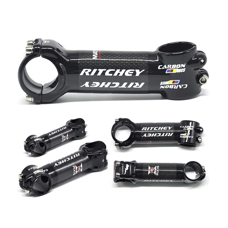 Ritchey WCS อะไหล่คอแฮนด์รถจักรยาน อะลูมิเนียมคาร์บอน สีดําเงา 3K 31.8*60-120 มม. สําหรับรถจักรยานเส