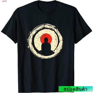 เสื้อยืดผู้ z005 Buddha Meditation Shirt Enso Circle Buddhist Zen T-Shirt พระพุทธเจ้า เสื้อยืดพิมลาย เสื้อยืดผู้ชาย เสื้