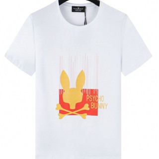 Psycho Bunny Love Skull Bunny เสื้อยืดแขนสั้น คอกลม สําหรับผู้ชาย และผู้หญิง