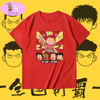 Classic and unique COFUN Anime Slam Dunk Sakuragi Hanamichi Genius Printed Soft Wearing Harajuku s Mens T-Shirts L_09