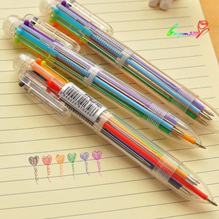 【AG】6 Colors 0.5mm Oily Ballpoint Pen Office School Smooth Writing Ball