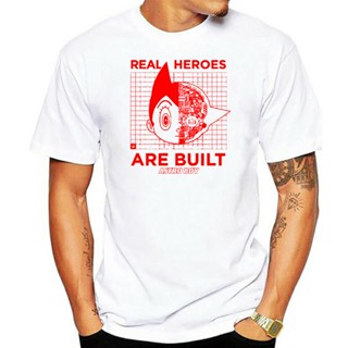 เสื้อยืด พิมพ์ลาย Astro Boy Real Heroes Are Built Licensed สําหรับผู้ใหญ่_02