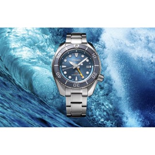 (ประกันศูนย์ไทย 1 ปี) Seiko Sumo Solar GMT Ocean Blue รุ่น SFK001J