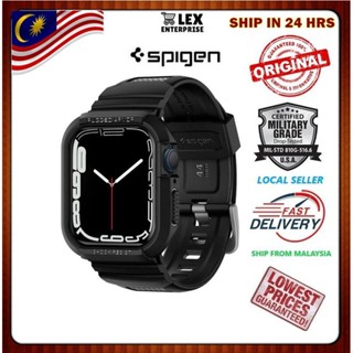 Spigen เคสโทรศัพท์มือถือ ทนทาน สําหรับ iWatch Series 8 7 6 5 4 3 2 1 SE iWatch 40 มม. 41 มม. 44 มม. 45 มม.