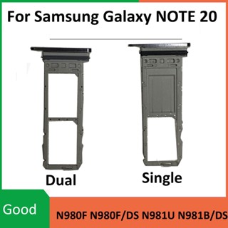 ถาดใส่ซิมการ์ด แบบคู่ แบบเปลี่ยน สําหรับ Samsung Galaxy Note 20 5G N980 N981 N980F/DS