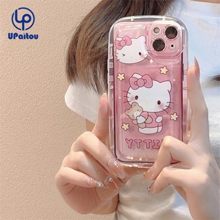 เคสโทรศัพท์มือถือแบบนิ่ม ใส ลายการ์ตูนเฮลโลคิตตีน่ารัก สําหรับ iPhone 14 Pro 13 12 11 Pro Max 14 Plus X XR Xs Max 8 7 6 6s Plus SE 2020