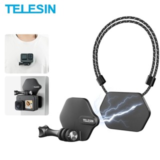 TELESIN Magnetic Pendant Mount Action Camera Quick Release Bracket สำหรับโทรศัพท์ GoPro Hero Insta 360 DJI