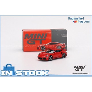 [Authentic] Mini GT 1/64 รถรุ่น Die-Cast #423 Porsche 911 Turbo S Guards Red LHD