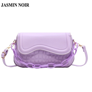 Jasmin NOIR กระเป๋าสะพายไหล่ สะพายข้าง หนัง PU สายโซ่ สําหรับผู้หญิง