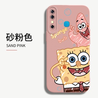 เคสโทรศัพท์มือถือซิลิโคน TPU แบบนิ่ม ลายการ์ตูนสพันจ์บ็อบ กันกระแทก สําหรับ Infinix Hot 8 9 10 Play 10S 10i 11S NFC