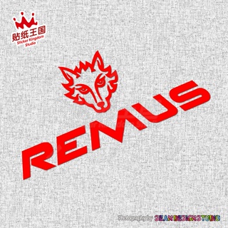 Austria REMUS REMUS สติกเกอร์สะท้อนแสง กันน้ํา สําหรับติดท่อไอเสียรถยนต์ 013