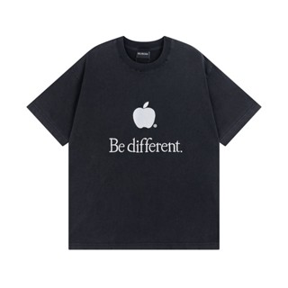 เสื้อยืดแขนสั้น ปักลาย BE-DIFFERENT คุณภาพสูง สําหรับผู้หญิง