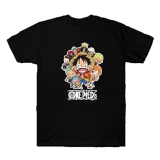  ใหม่เอี่ยมเสื้อยืดสําหรับผู้ชาย❦I.One Piece หมวกฟางเสื้อทีม Pirates Crew (OP19) เสื้อยืดสําหรับผู้ชาย/เสื HN9